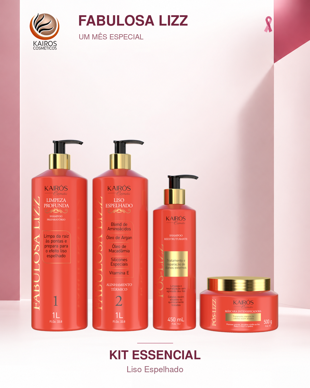 Kit Essencial Liso Espelhado