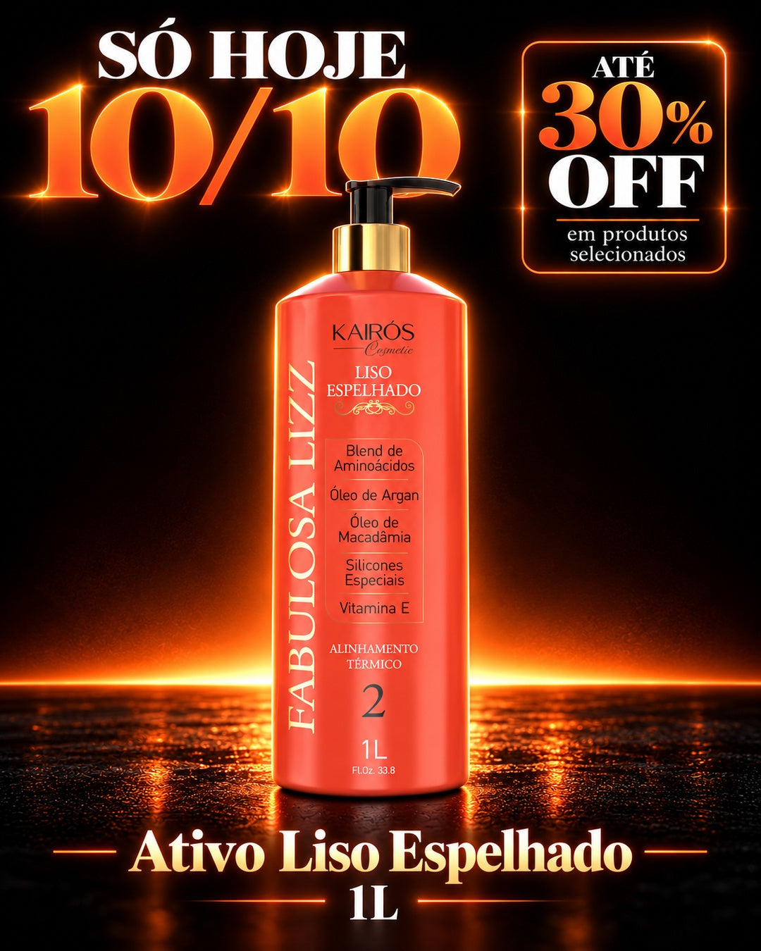 Ativo Liso Espelhado 1L - Só Hoje 10/10