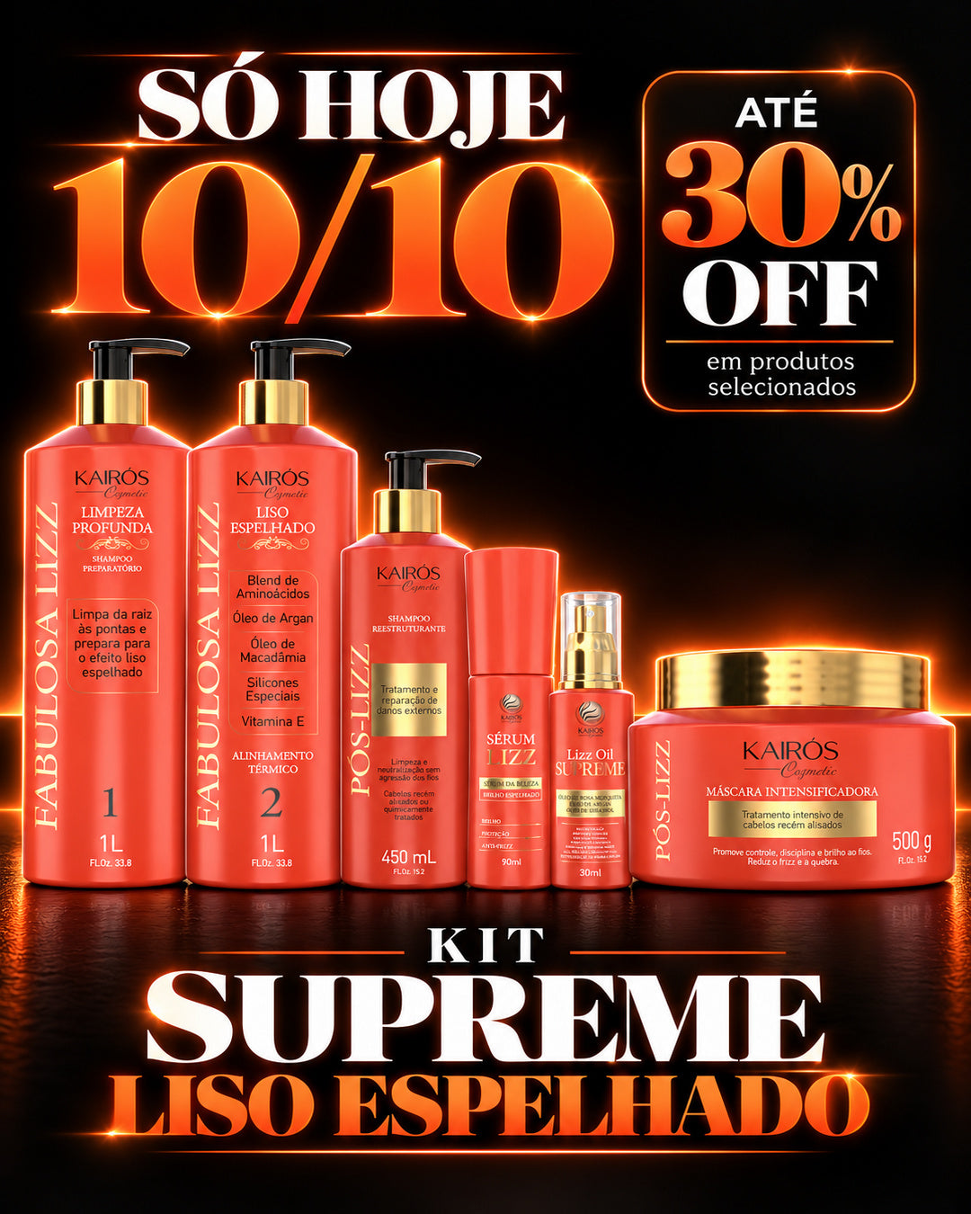 Kit Supreme Liso Espelhado - Só Hoje 10/10