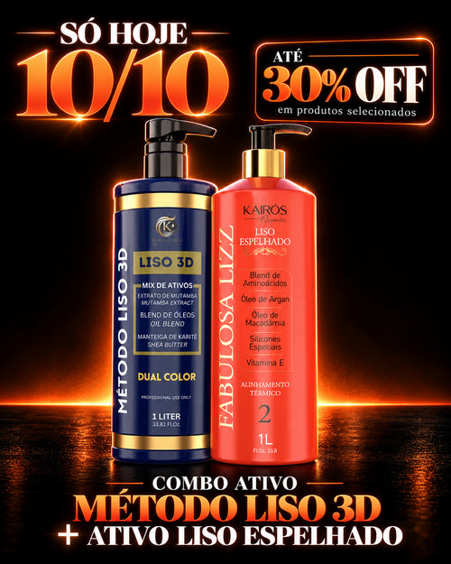 Combo Ativo Método Liso 3D + Ativo Liso Espelhado - Só Hoje 10/10