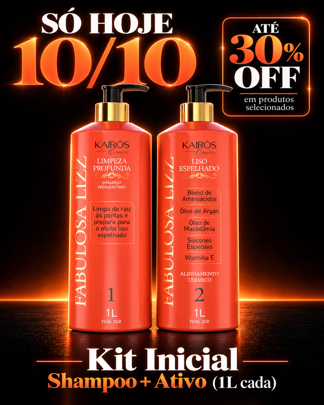 Kit Inicial Shampoo + Ativo - Só Hoje 10/10