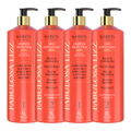 Kit Duplo Fabulosa Lizz - 2 Shampoos e 2 Ativos Liso Espelhado