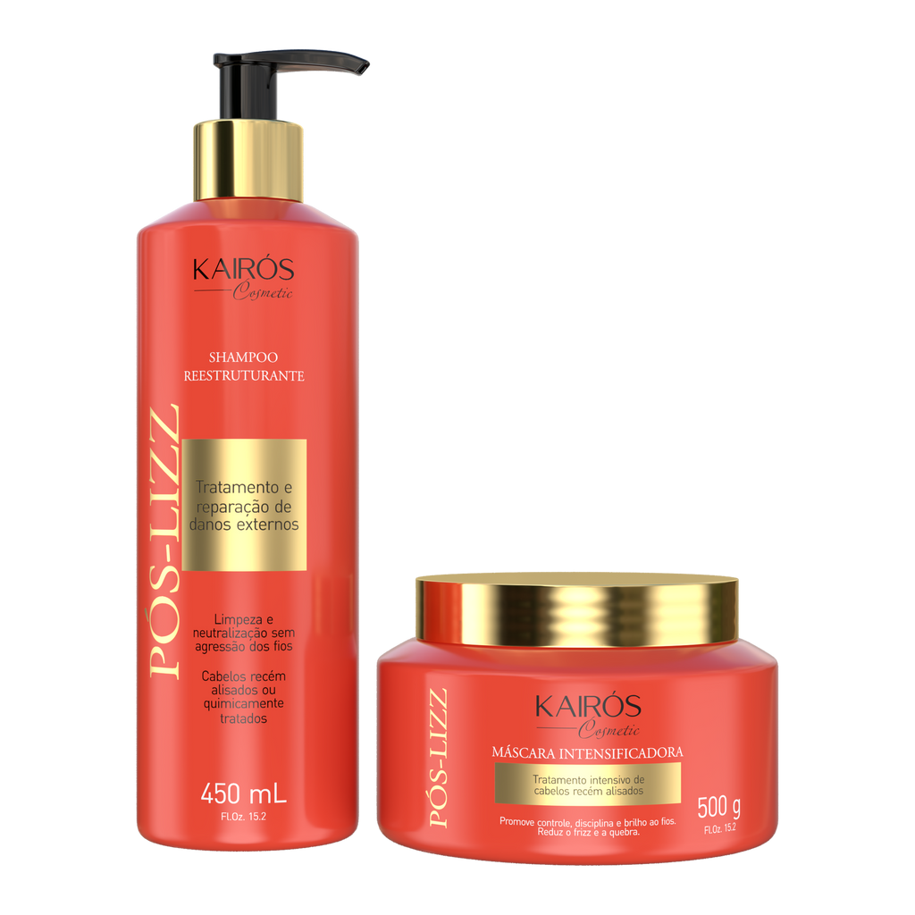 Kit Tratamento Pós-Lizz Fabulosa Lizz - shampoo reestruturante e máscara