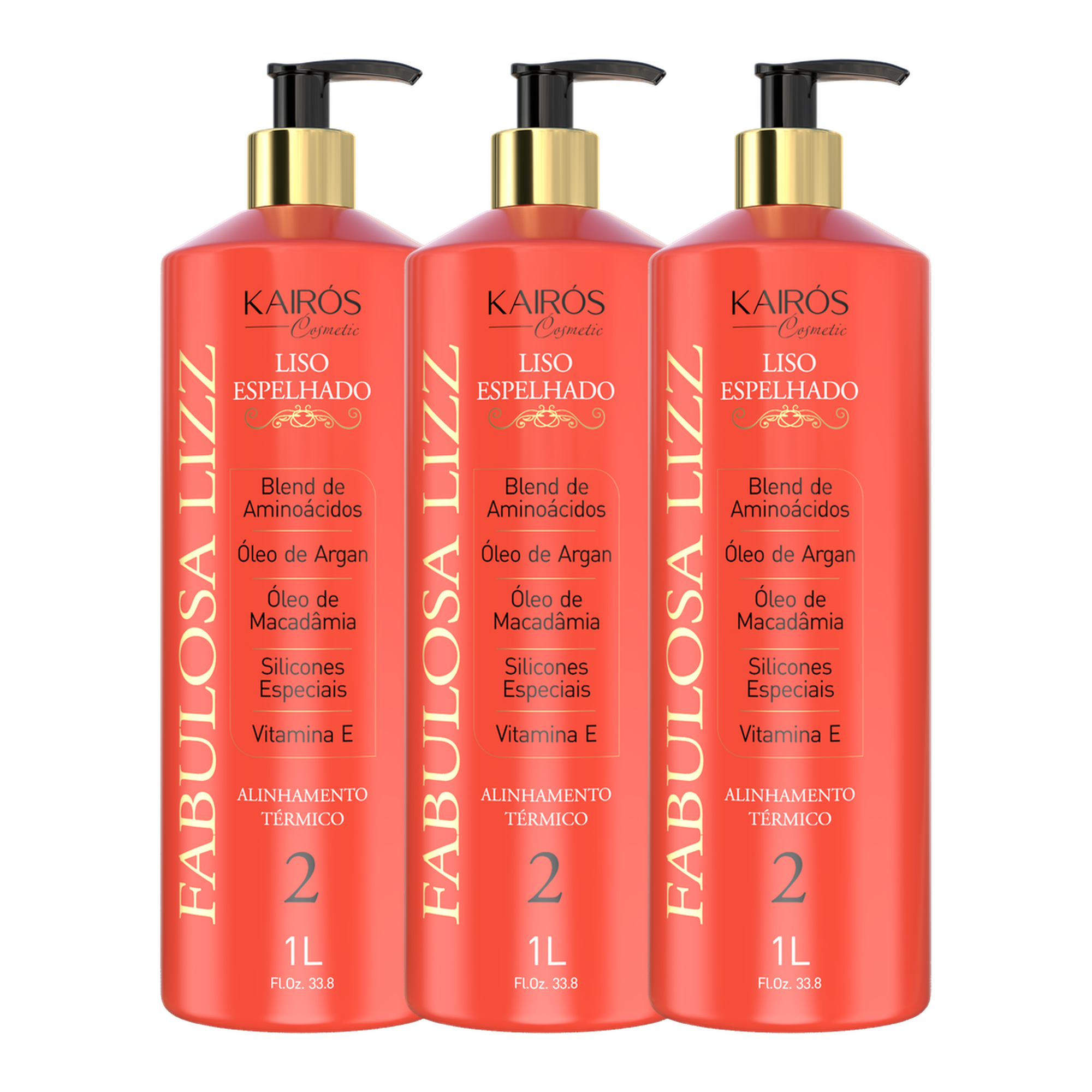 Promoção Compre 2 Ganhe 1 - Ativo Liso Espelhado Fabulosa Lizz