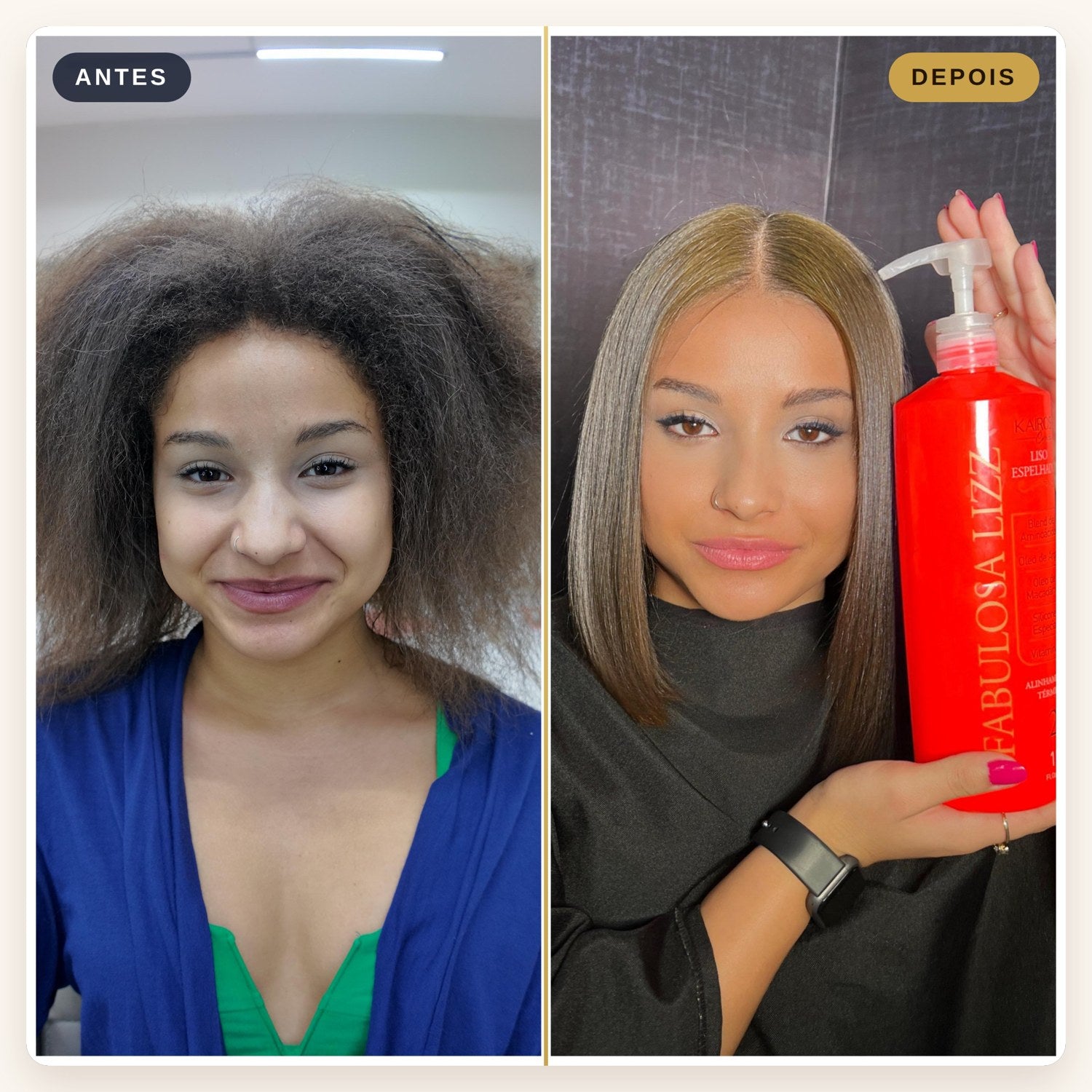 Antes e depois Fabulosa Lizz
