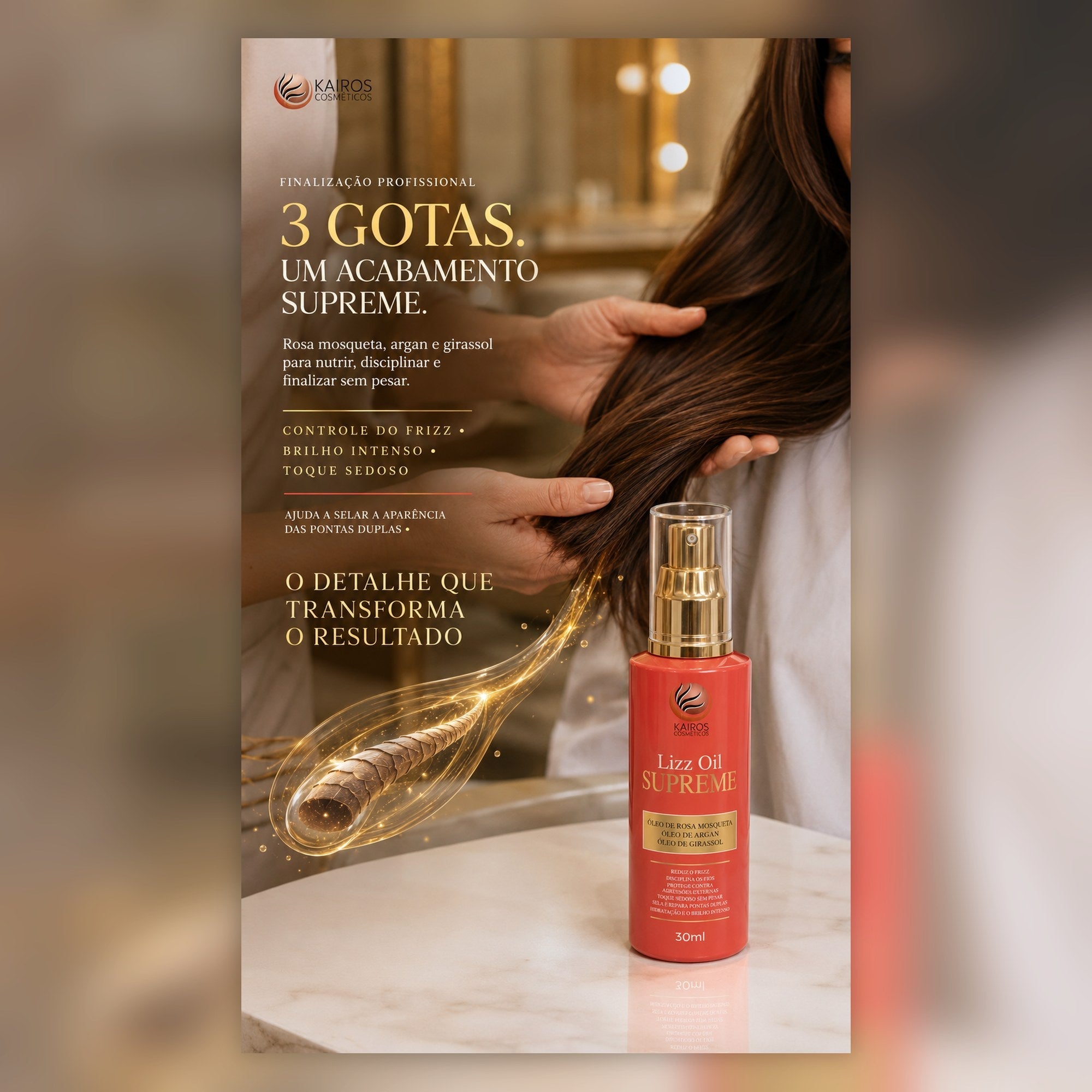 Lizz Oil Supreme - 3 gotas, um acabamento supreme
